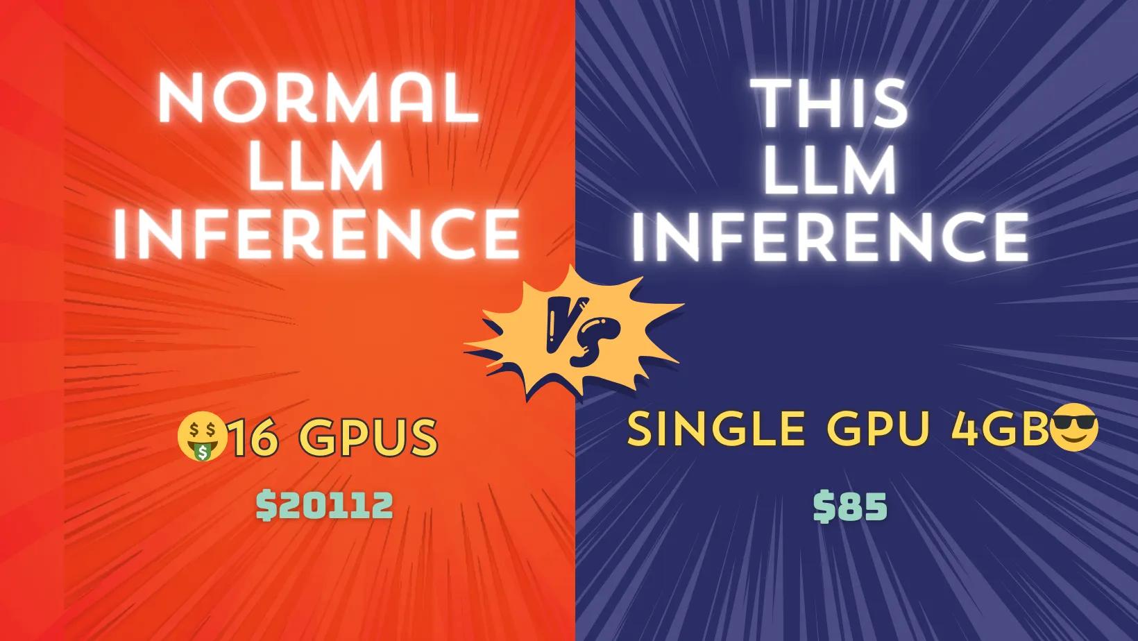 Cover Image for Unbelievable! Run 70B LLM Inference on a Single 4GB GPU with This NEW Technique